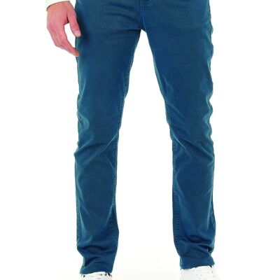 Pantalone 5 tasche All Over Blu