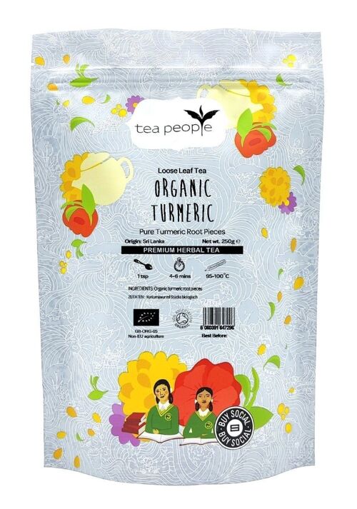 Organic Turmeric Root Pieces - 250g Refill Pack
