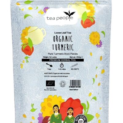 Organic Turmeric Root Pieces - 250g Refill Pack