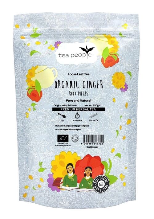 Organic Ginger pieces - 250g Refill Pack