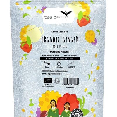 Organic Ginger pieces - 250g Refill Pack