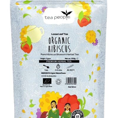 Hibisco orgánico - Paquete de recarga de 250 g