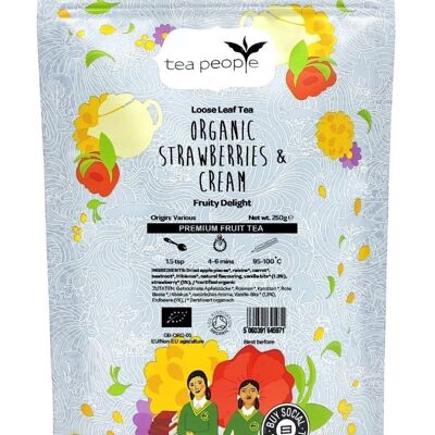 Organic Strawberries & Cream - 250g Refill Pack