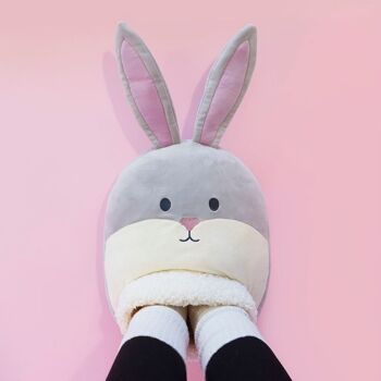 Chauffe-Pieds Lapin Gris 2