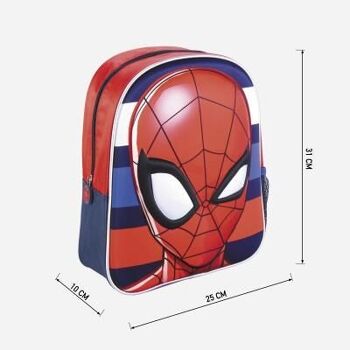 Sac à dos pour enfants Spiderman 3D - Avec fermeture éclair 2