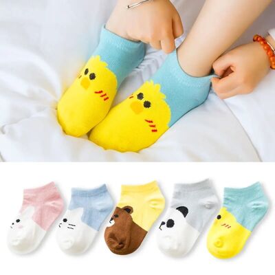 Kids Animal Head Socks (Pack of 5 pairs)