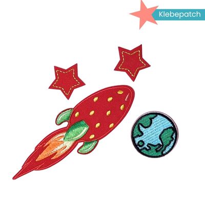Adhesive patch "Strawberry Rockets Forever"