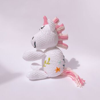 Peluche licorne au crochet 6