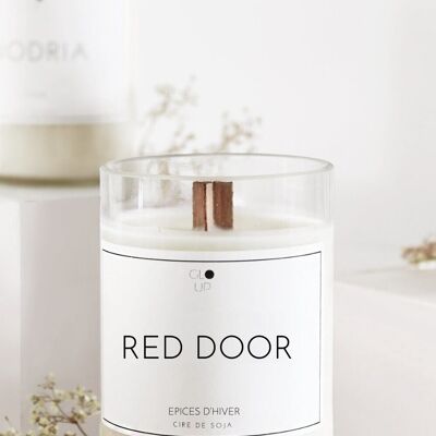 Bougie Red Door - Transparent