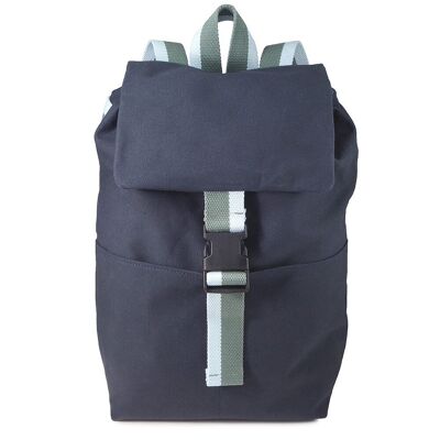 Mochila Ciclista BRUSSELS 71 Lona de Algodón Azul Marino