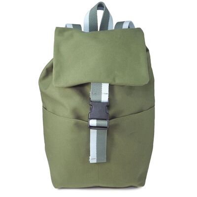 Mochila ciclista BRUSSELS 71 Lona de algodón caqui