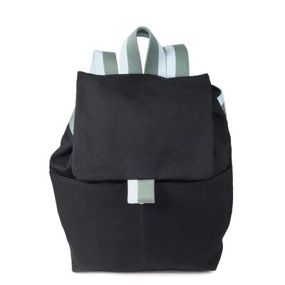Mochila BRUSSELS 72C Lona de Algodón Negra