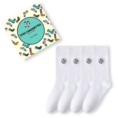 TitesCalcetines Largos Blancos (Pack x4)