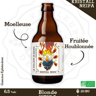 Le Veilleur de bières bio - Kristall NEIPA - blonde NEIPA 6,5% 33cl