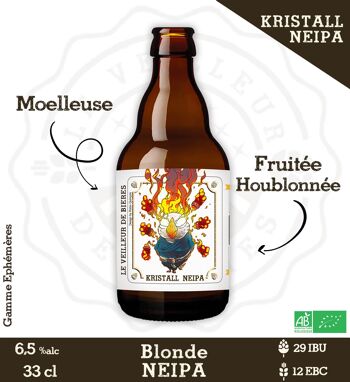 Le Veilleur de bières bio - Kristall NEIPA - blonde NEIPA 6,5% 33cl