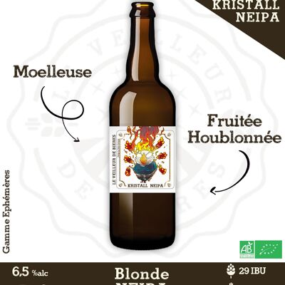 Le Veilleur delle birre biologiche - Kristall NEIPA - bionda NEIPA 6,5% 75cl