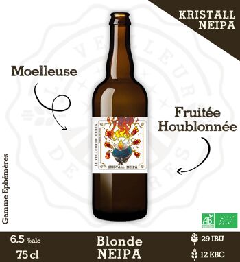 Le Veilleur de bières bio - Kristall NEIPA - blonde NEIPA 6,5% 75cl