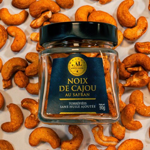 Noix de cajou torréfiées au safran 90g