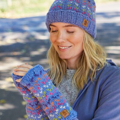 Andorra Bobble Beanie Bluebell - One Colour