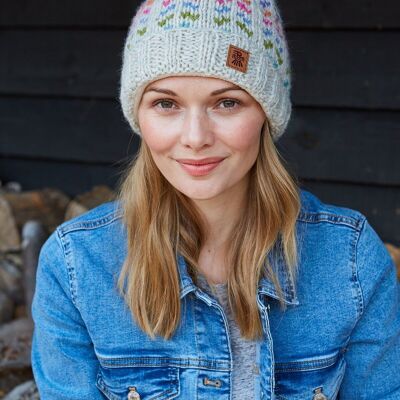 Andorra Bobble Beanie Oatmeal - One Colour