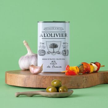 Huile d'olive aromatique Ail de France - 250mL 2