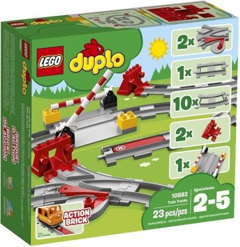 LEGO 10882 - LES RAILS DU TRAIN DUPLO 1