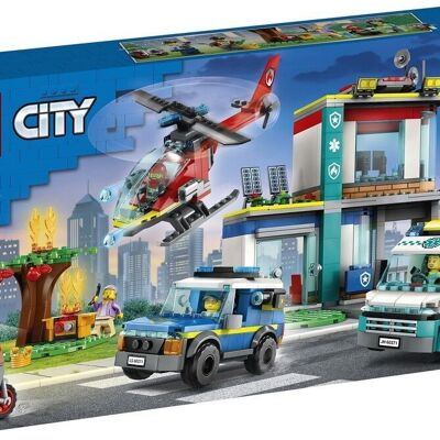 LEGO 60371 - QG DES VEHICULES D'URGENCE CITY