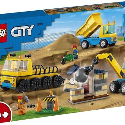 LEGO 60391 - CAMIONES DE CONSTRUCCIÓN CON GRÚA CIUDAD