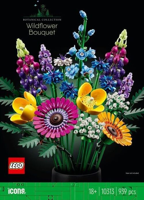 Lego® icons 10313 bouquet de fleurs sauvages Lego
