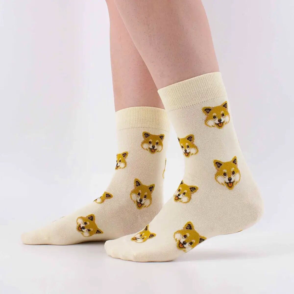 Women's Dog Head High Socks I 35-41