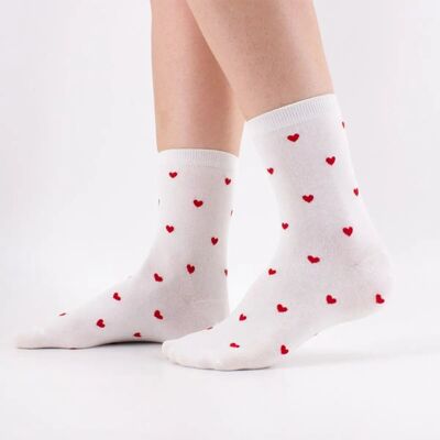 Chaussettes Petits Cœurs Longue