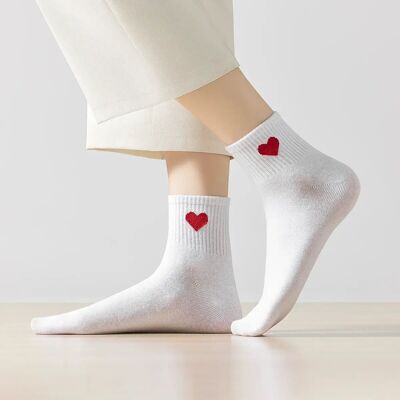 Coeur Long Rib Socks