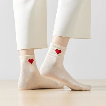 Chaussettes Coeur Cote Long 5