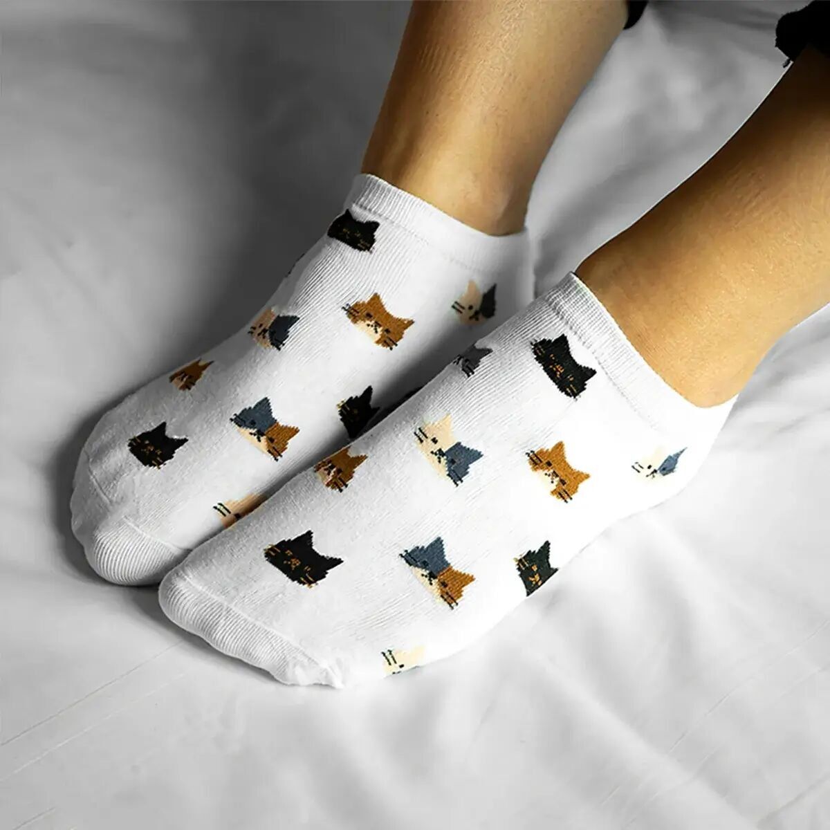 Calzini da donna con testa di gatto I 35-41