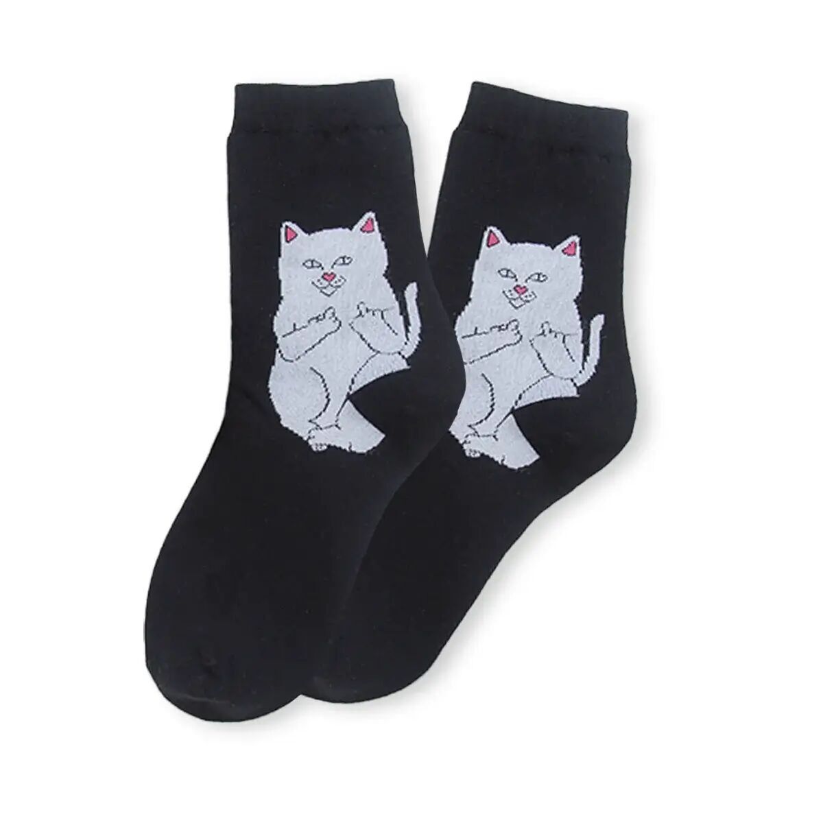 Rebel Cat Socken für Damen, Größen 35-41