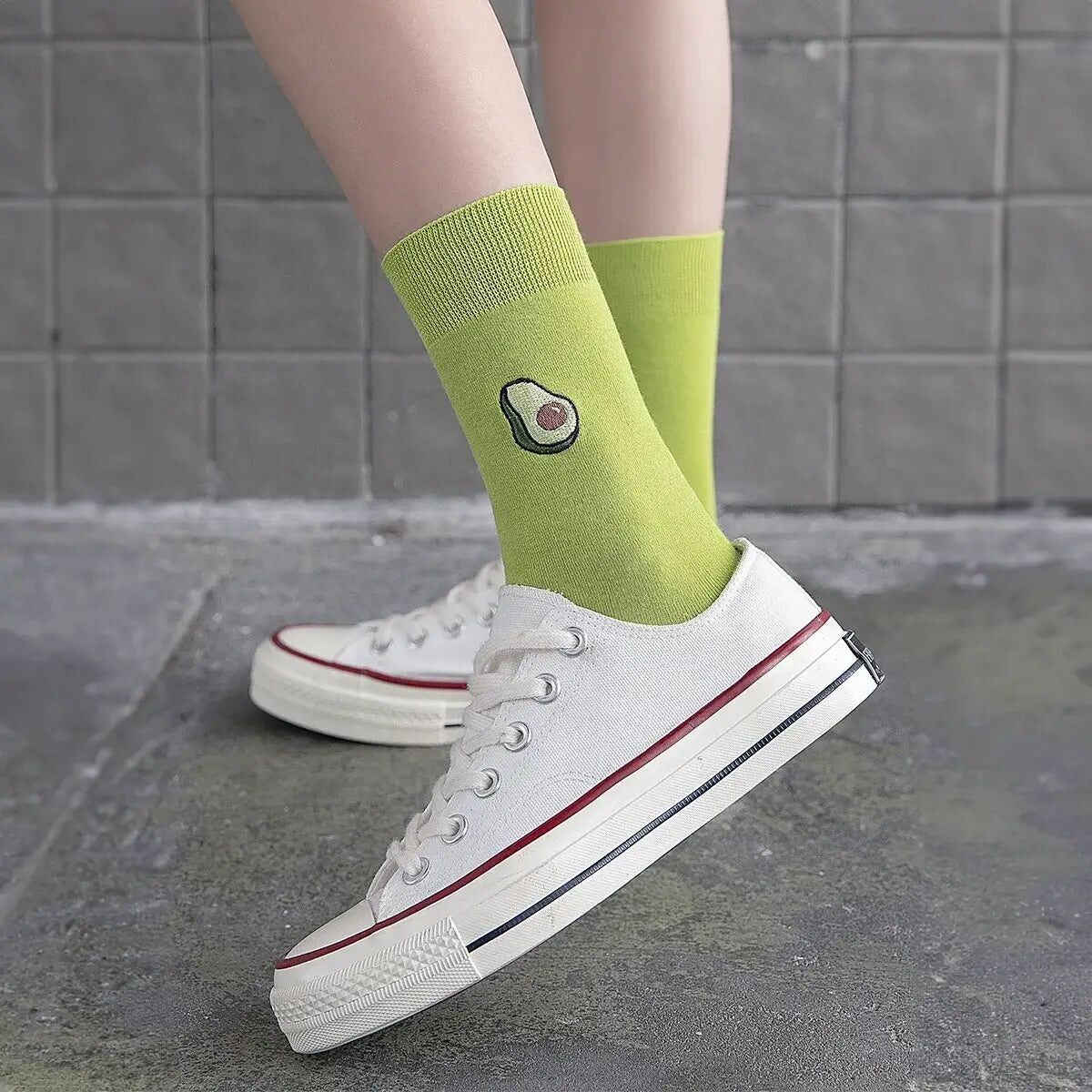 Women's Avocado Knee High Socks I 35-41