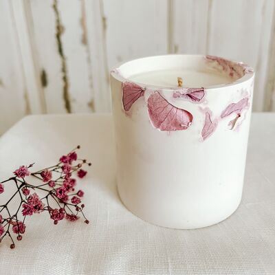 Flower pot candle - Violet