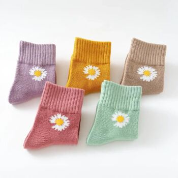 Chaussettes Longues Marguerite Enfants (Lot 5 paires) 5