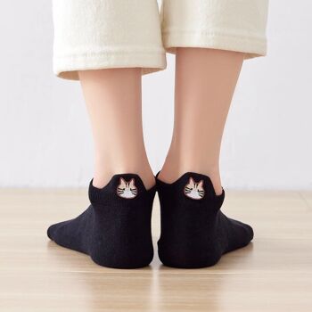 Chaussettes Languette Chat Moustaches 3