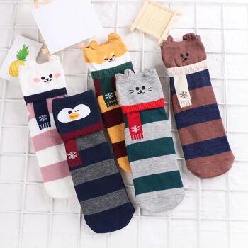 Chaussettes Animaux Écharpe 7