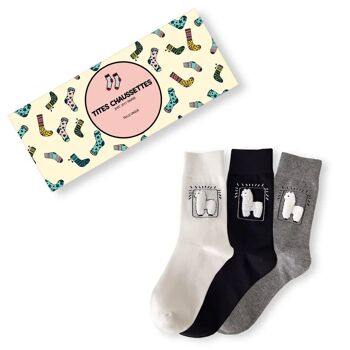 Chaussettes Lama (Lot x3) 1