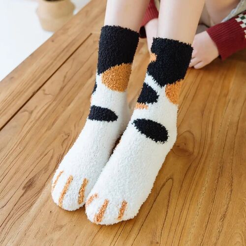 Cat Socks Fuzzy, Fuzzy Paw Socks, Socks Cat Paws, Winter Socks