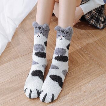Chaussettes Têtes de Chats Molletonnées 18