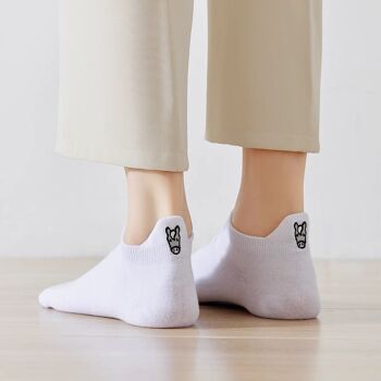 Chaussettes Blanches Languette Cheval 4