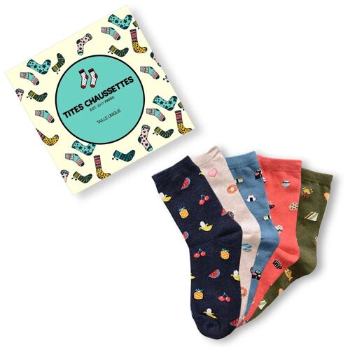 Chaussettes Food (Lot x5)