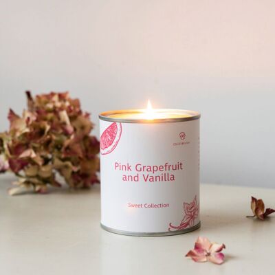 Kerze mit rosa Grapefruit und Vanille, 1 x 250 g