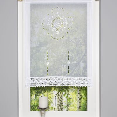 "ALEGRA" Fensterbehang in Farbe weiß - 100x60 cm