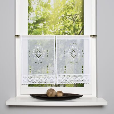 "ALEGRA" Fensterbild 2-er Pack in Farbe weiß - 45x30 cm