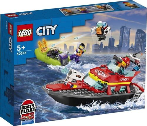 LEGO 60373 - BATEAU SAUVETAGE DES POMPIERS CITY