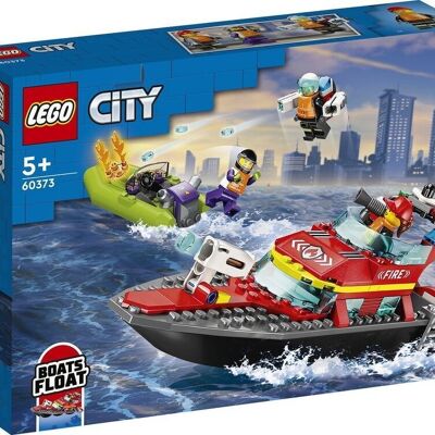 LEGO 60373 - BATEAU SAUVETAGE DES POMPIERS CITY